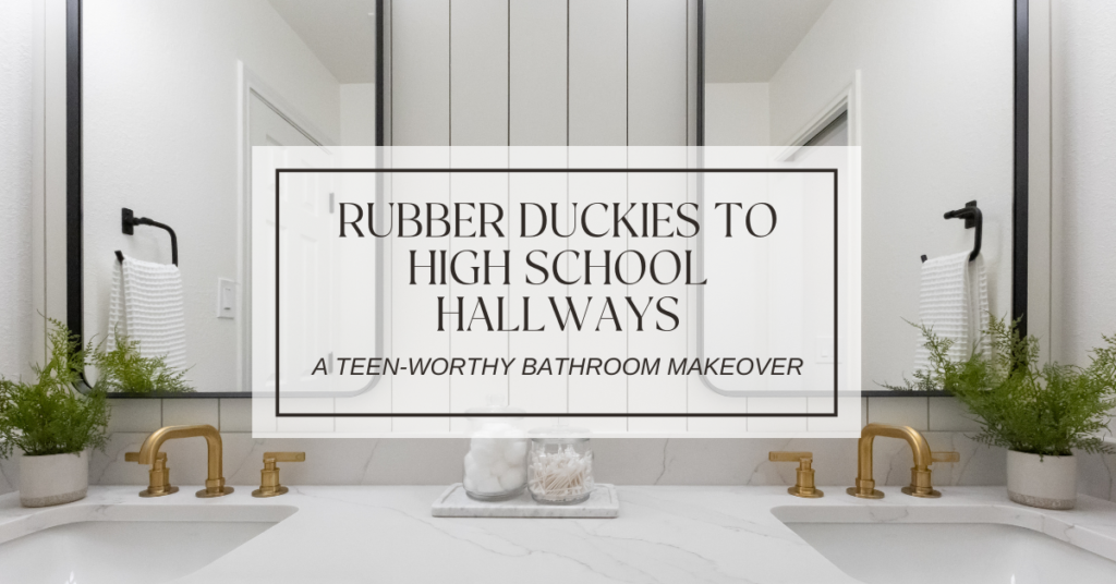 A Teen-worthy Bathroom Makeover